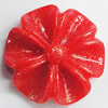 Resin Cabochons, NO Hole Headwear & Costume Accessory, Flower, About 25mm in diameter, Sold by Bag