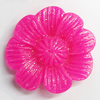 Resin Cabochons, NO Hole Headwear & Costume Accessory, Flower, About 25mm in diameter, Sold by Bag