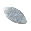 Crackle Acrylic Beads, Frosted Surface Effect, Horse Eye, 19x44x7mm ,Hole:Approx 2mm, Sold by Bag
