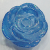 Resin Cabochons, NO Hole Headwear & Costume Accessory, Flower, About 14mm in diameter, Sold by Bag