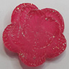 Resin Cabochons, NO Hole Headwear & Costume Accessory, Flower, About 13mm in diameter, Sold by Bag