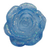 Resin Cabochons, NO Hole Headwear & Costume Accessory, Flower, About 14mm in diameter, Sold by Bag