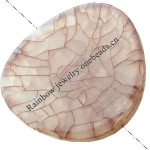 Crackle Acrylic Beads ,Frosted Surface Effect, Flat round ,25x5mm, Hole:Approx 2mm, Sold by Bag