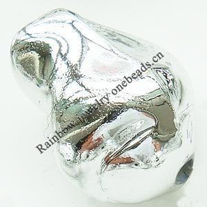 Painted Acrylic Beads, Lustrous, 13x18mm, Hole:About 2mm, Sold by Bag