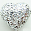 Painted Acrylic Beads, Lustrous, Heart, 20x22x11mm, Hole:About 2mm, Sold by Bag