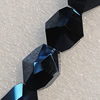 Glass Crystal Beads, Faceted Polygon 16x15mm Hole:1mm, Sold by Bag