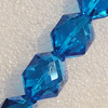 Glass Crystal Beads, Faceted Polygon 18x18mm Hole:1mm, Sold by Bag