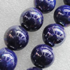 Ceramics Beads Plated AB, Round 24mm Hole:3mm, Sold by Bag