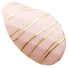 Gold Drawbench, Solid Acrylic Bead, Faced Twist ,26x43x10mm ,Hole:Approx 2mm, Sold by Bag