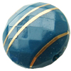 Gold Drawbench ,Solid Acrylic Bead, Faced Flat round ,17x8mm ,Hole:Approx 2mm, Sold by Bag