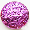 Painted Acrylic Beads, Lustrous, Flat round, 32x14mm, Hole:About 2mm, Sold by Bag