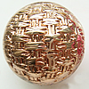 Painted Acrylic Beads, Lustrous, Round, 30mm, Hole:About 3mm, Sold by Bag