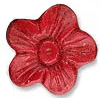 Cinnabar Beads, Carved, Flower, 13x13mm, Sold by PC