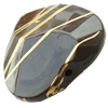 Gold Drawbench ,Solid Acrylic Bead, Faced Heart ,20x20x10mm, Hole:Approx 2mm, Sold by Bag