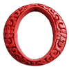 Cinnabar Beads, Carved, Donut, 50x48x10mm, Inner Diameter: 40x28mm, Sold by PC