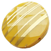 Gold Drawbench, Solid Acrylic Bead, Faced Flat round ,30x30x7mm ,Hole:Approx 1mm, Sold by Bag