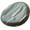 Gold Drawbench ,Solid Acrylic Bead ,Flat round ,36x36x7mm ,Hole:Approx 2mm, Sold by Bag