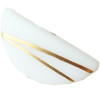 Gold Drawbench ,Solid Acrylic Bead, Moon ,20x8x5mm ,Hole:Approx 2mm, Sold by Bag