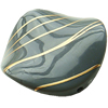 Gold Drawbench ,Solid Acrylic Bead, Flat round ,35x35x6mm ,Hole:Approx 2mm, Sold by Bag