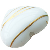 Gold Drawbench, Solid Acrylic Bead,Heart, 24x22x12mm, Hole:Approx 2mm, Sold by Bag