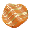 Gold Drawbench ,Solid Acrylic Bead, Twist, 26x2mm, Hole:Approx 2mm, Sold by Bag