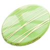 Gold Drawbench ,Solid Acrylic Bead, Flat round, 50x6mm ,Hole:Approx 2mm, Sold by Bag