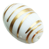 Gold Drawbench, Solid Acrylic Bead, Oval,17x25mm, Hole:Approx 2mm, Sold by Bag