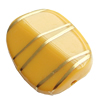 Gold Drawbench, Solid Acrylic Bead,Rectangle ,26x22x5mm ,Hole:Approx 2mm, Sold by Bag