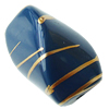Gold Drawbench ,Solid Acrylic Bead, Twist, 20x15mm ,Hole:Approx 2mm, Sold by Bag