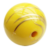 Gold Drawbench ,Solid Acrylic Bead, Round ,20mm, Hole:Approx 2.5mm, Sold by Bag