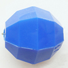 Solid Acrylic Beads, Faceted Round, 17x17mm Hole:3mm, Sold by Bag
