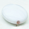Solid Acrylic Beads, Flat Oval, 42x28x12mm Hole:2mm, Sold by Bag