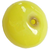 Lampwork Blown Vessels Beads, Flat Round, 20x12mm, Sold by PC
