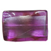 Painted Acrylic Beads, Twist Rectangle 25x17mm, Hole:2mm, Sold by Bag