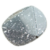 Painted(spray-paint) Acrylic Beads,Faceted Flat round, 35X7mm, Hole:Approx 1mm, Sold by Bag