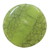 Imitate Gemstone Acrylic Beads, Flat Round 20mm Hole:2mm, Sold by Bag