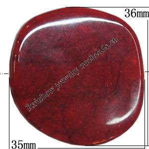 Imitate Gemstone Acrylic Beads, 36x35mm Hole:2mm, Sold by Bag