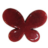 Imitate Gemstone Acrylic Beads, Butterfly 30x22mm Hole:2mm, Sold by Bag