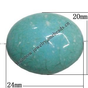 Imitate Gemstone Acrylic Beads, Oval 24x20mm Hole:2mm, Sold by Bag