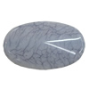 Imitate Gemstone Acrylic Beads, Flat Oval 36x23mm Hole:2.5m, Sold by Bag