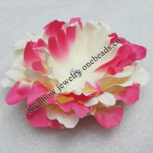 Artificial Flower Heads, Can be used for Hair Clip and Other Decorations, 120mm in Diameter, Sold by PC