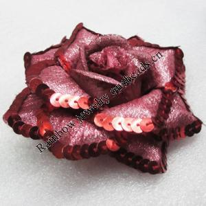 Artificial Flower Heads, Can be used for Hair Clip and Other Decorations, 100mm in Diameter, Sold by PC