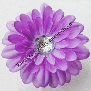 Artificial Flower Heads, Can be used for Hair Clip and Other Decorations, 100mm in Diameter, Sold by PC