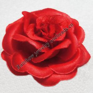 Artificial Flower Heads, Can be used for Hair Clip and Other Decorations, 50mm in Diameter, Sold by PC