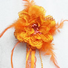 Artificial Flower Heads, Can be used for Hair Clip and Other Decorations, 50mm in Diameter, Sold by PC