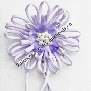 Artificial Flower Heads, Can be used for Hair Clip and Other Decorations, 120mm in Diameter, Sold by PC