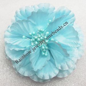 Artificial Flower Heads, Can be used for Hair Clip and Other Decorations, 90mm in Diameter, Sold by PC