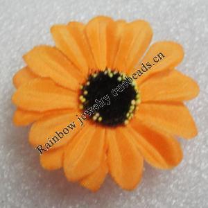 Artificial Flower Heads, Can be used for Hair Clip and Other Decorations, 40mm in Diameter, Sold by PC