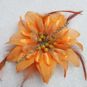 Artificial Flower Heads, Can be used for Hair Clip and Other Decorations, 130mm in Diameter, Sold by PC