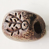 Handmade Pottery clay Beads, About:13x18mm Hole:5mm, Sold by Bag